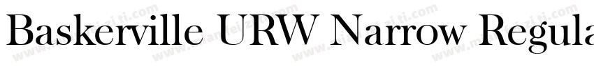 Baskerville URW Narrow Regular字体转换